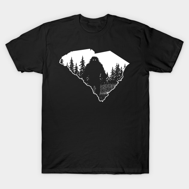 South Carolina Bigfoot T-Shirt by Tesszero